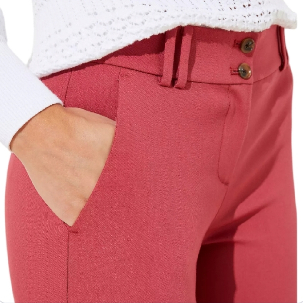 SOLD LOFT Double Button Skinny Ankle Pants - Picture 2 of 9